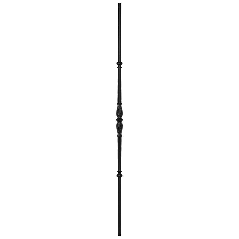 PSL115TPSTB 5/8"RD. BALUSTER 45" WITH 22 1/8" CENTER DETAIL - TEXTURED BLACK