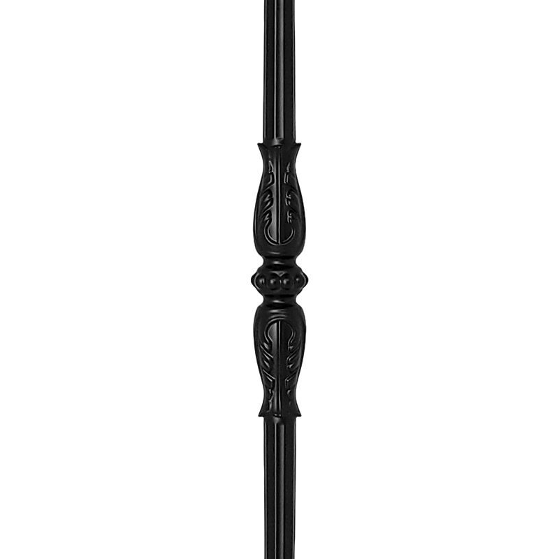 PSL115TPSTB 5/8"RD. BALUSTER 45" WITH 22 1/8" CENTER DETAIL - TEXTURED BLACK