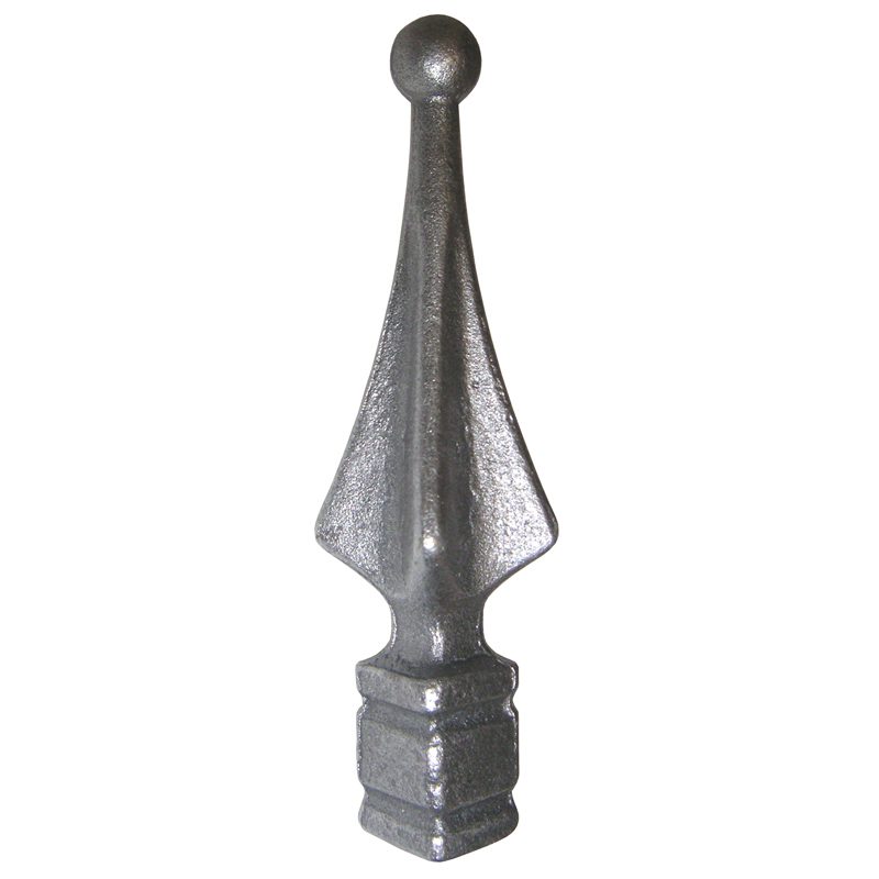 126/1  10mm SQ. FORGED FINIAL 140mm H