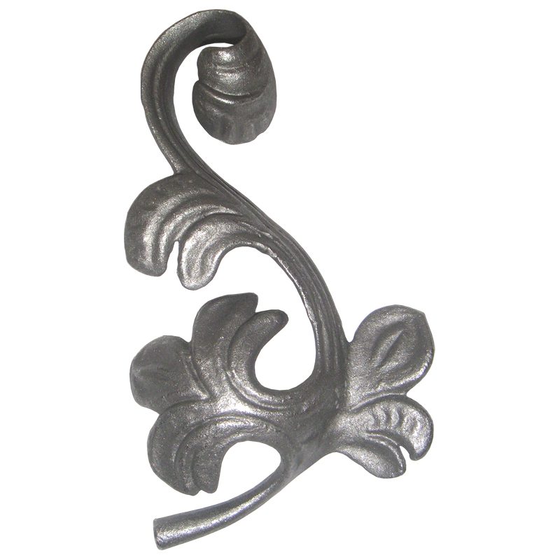 42/07  4mm CAST STEEL LEAF 130 x 225mm - LEFT