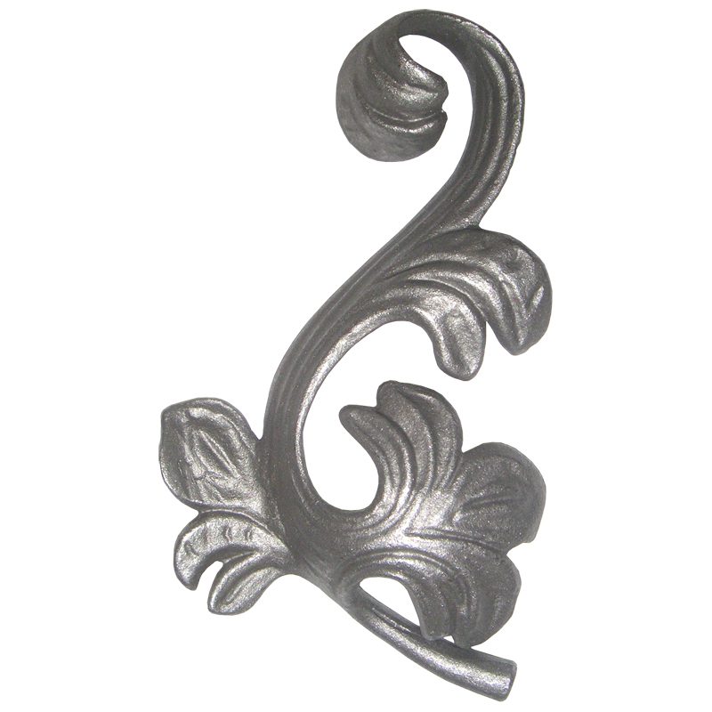 42/08  4mm CAST STEEL LEAF 130 x 225mm - RIGHT