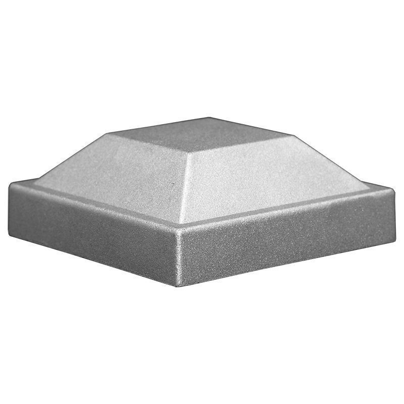 AL4P  4"SQ. ALUMINUM PYRAMID POST CAP 4 1/4"W x 1 1/2"H