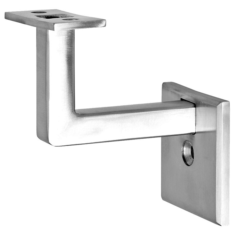 SSZH0070104S 2 1/2" 1-HOLE FIXED SQUARE WALL BRACKET