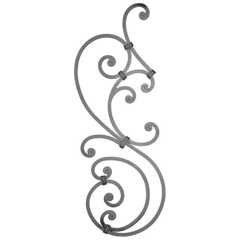 1045/4-C 12mm SQ. SCROLL PANEL 270 x 825mm