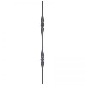 132D/36 1/2"SQ. FORGED PICKET WITH DOUBLE COLLAR 36"