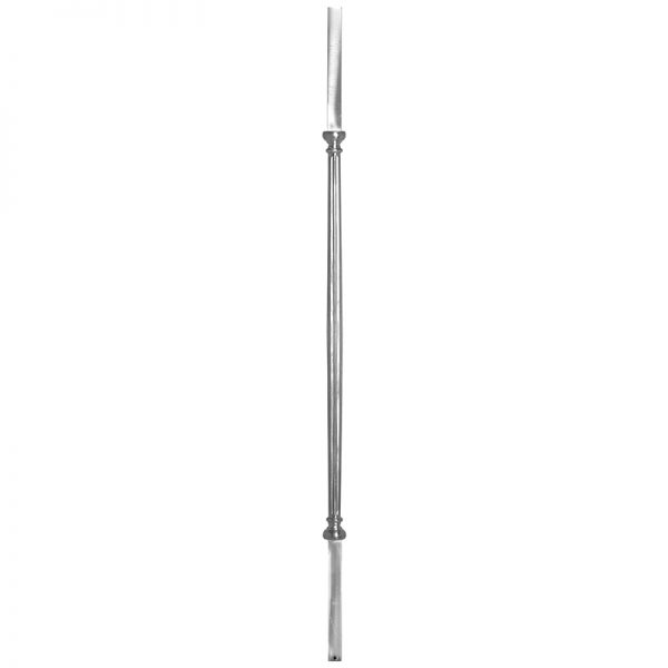 LFOB115NCA34 3/4"SQ. ALUMINUM BALUSTER 35 5/8" WITH 22 1/8" CENTER DETAIL