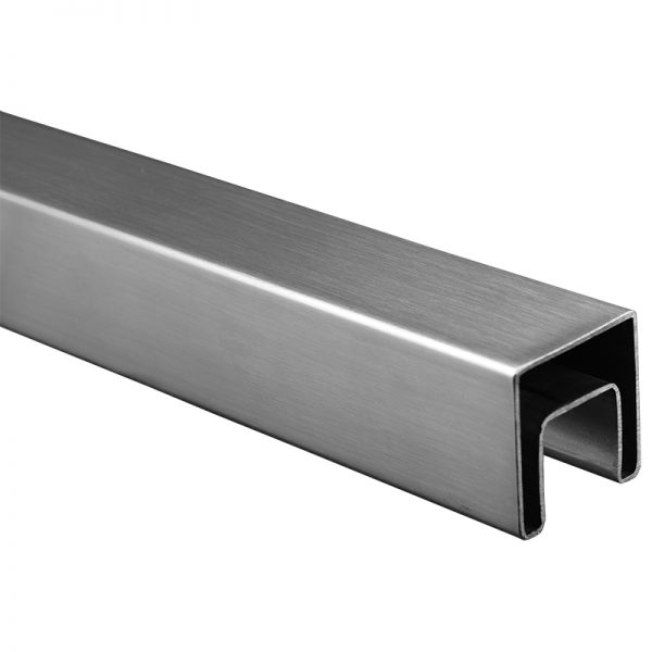 SSUTSQ040000 SQUARE CAP RAIL 40 x 40mm x 19 FT. WITH 24 x 24mm INNER WIDTH & HEIGHT