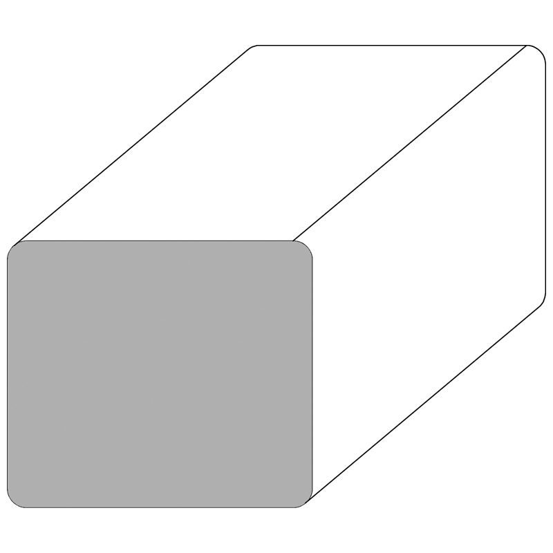 WH41342O MODERN OAK SQUARE HANDRAIL WITH ROUNDED CORNERS 2" x 1 3/4" x 12 FT. WH41342O MODERN OAK SQUARE HANDRAIL WITH ROUNDED CORNERS 2" x 1 3/4" x 12 FT.