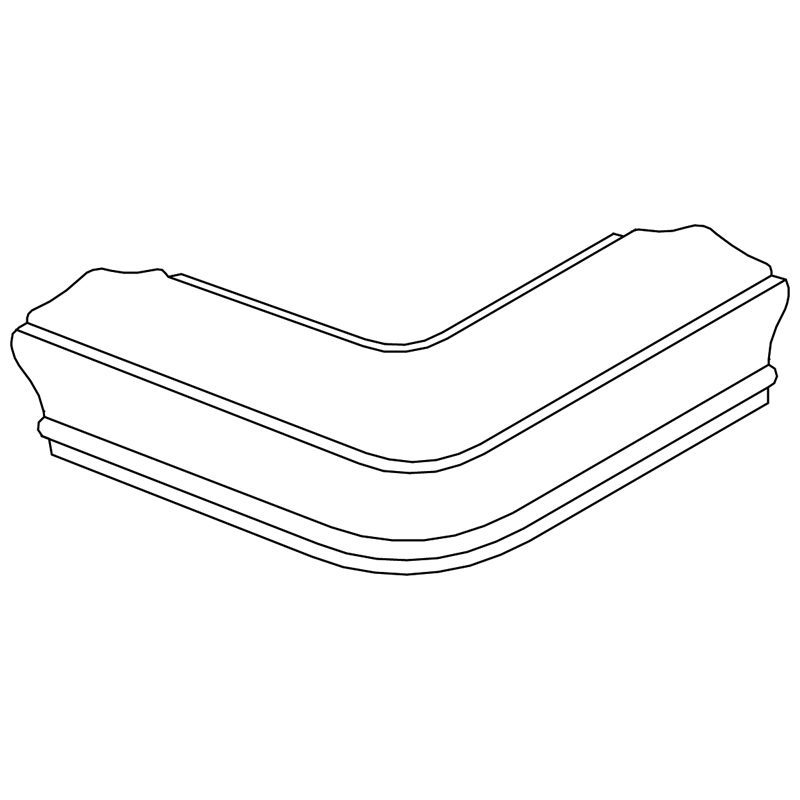 WHOCC COLONIAL OAK 90-DEGREE CORNER BEND