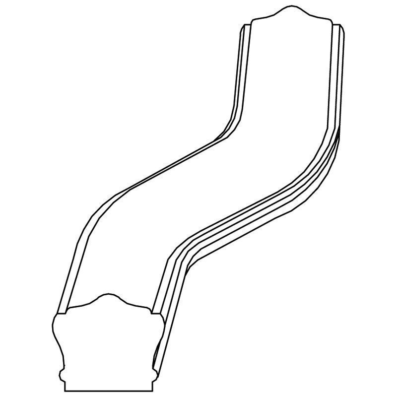 WHOCO3R COLONIAL OAK 3" OFFSET - RIGHT