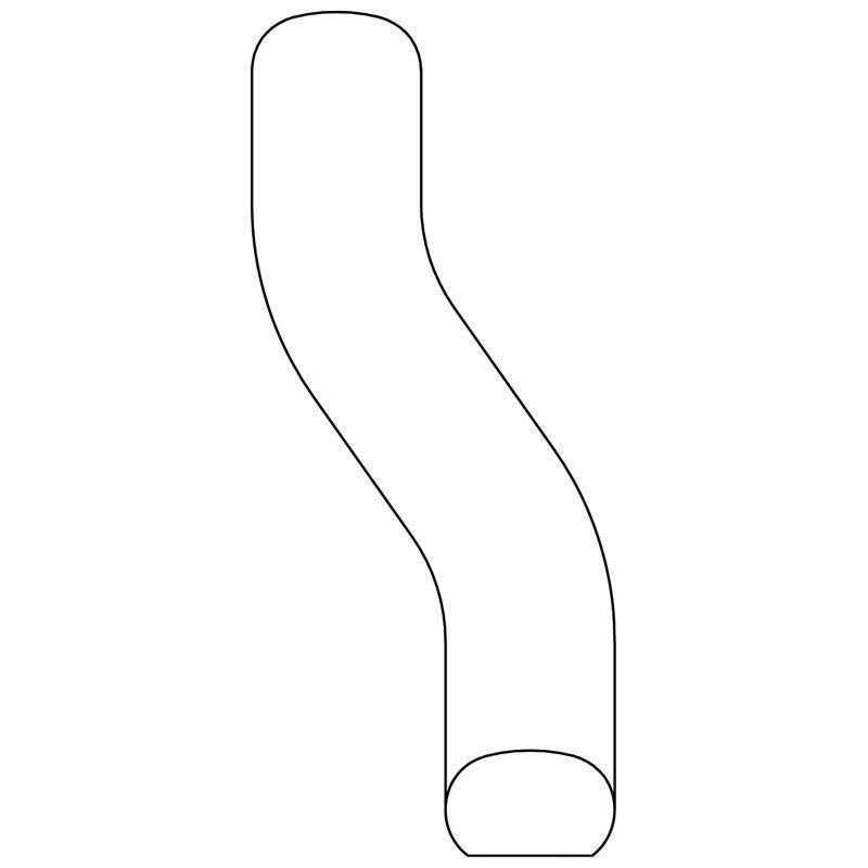 WHOPO3L PLAIN OAK 3" OFFSET - LEFT