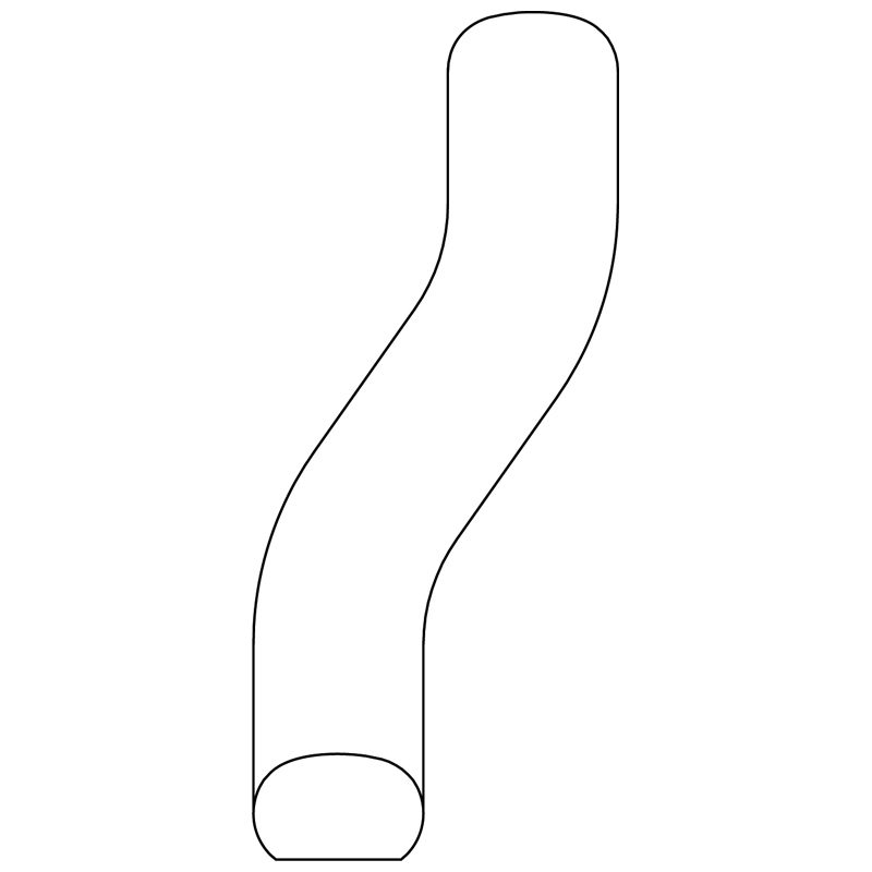 WHOPO3R PLAIN OAK 3" OFFSET - RIGHT