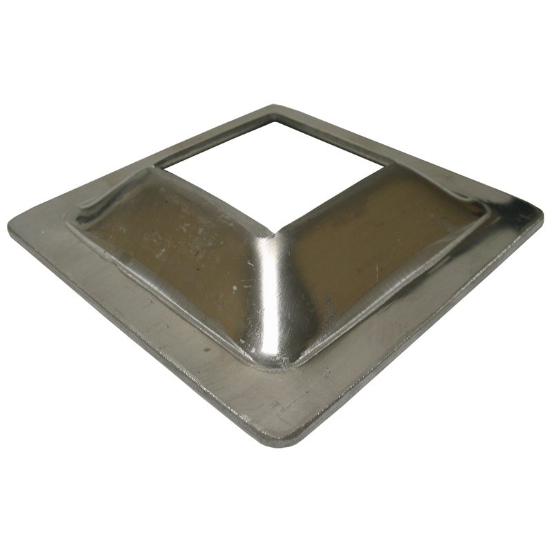 8052-NH 2"SQ. ALUMINUM FLANGE 5"W x 7/8"H