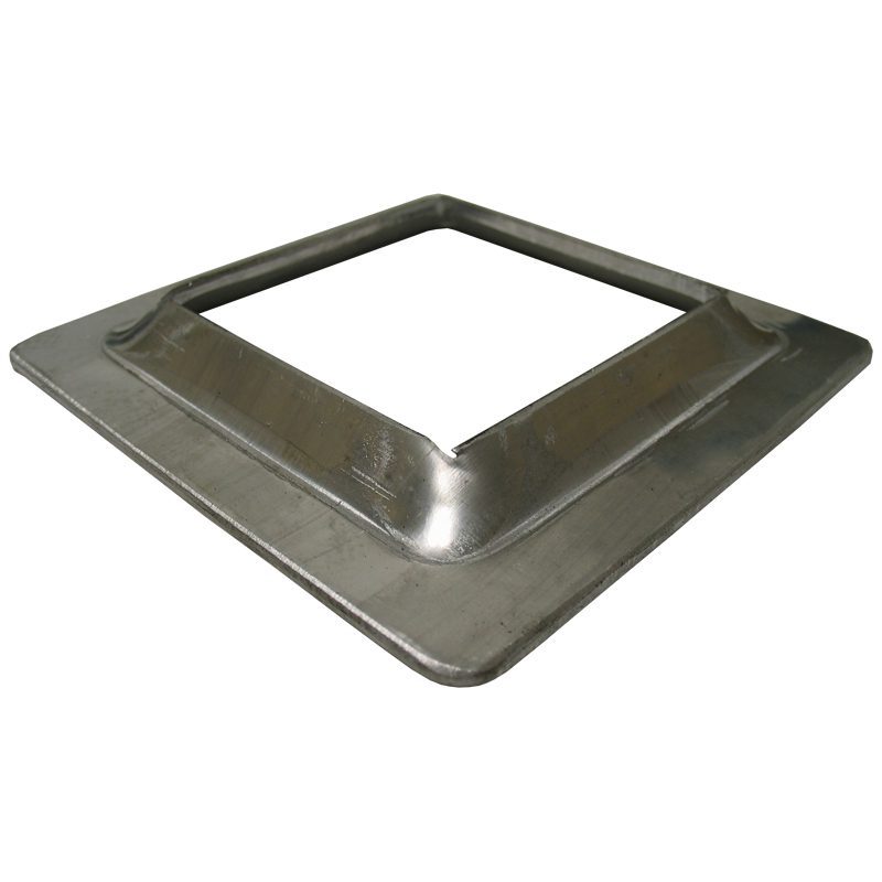 8098-NH 3"SQ. ALUMINUM FLANGE 5"W x 5/8"H