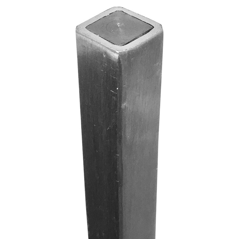 SSBSQ12DTP44 1/2"SQ.STAINLESS STEEL TUBULAR DRILLED & TAPPED PICKET 44" PLUG ONLY