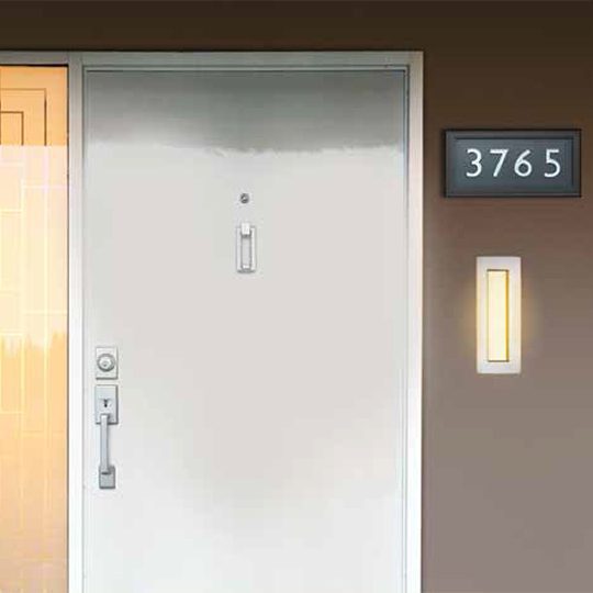 T27-MSC40 4" MODERN STYLE SOLID BRASS HOUSE NUMBER '0' - SATIN CHROME