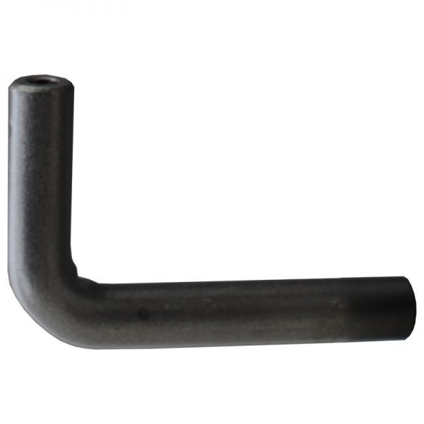 EL314DT  3 1/4" RAIL ELBOW WITH DRILLED & TAPPED ENDS (BARE)