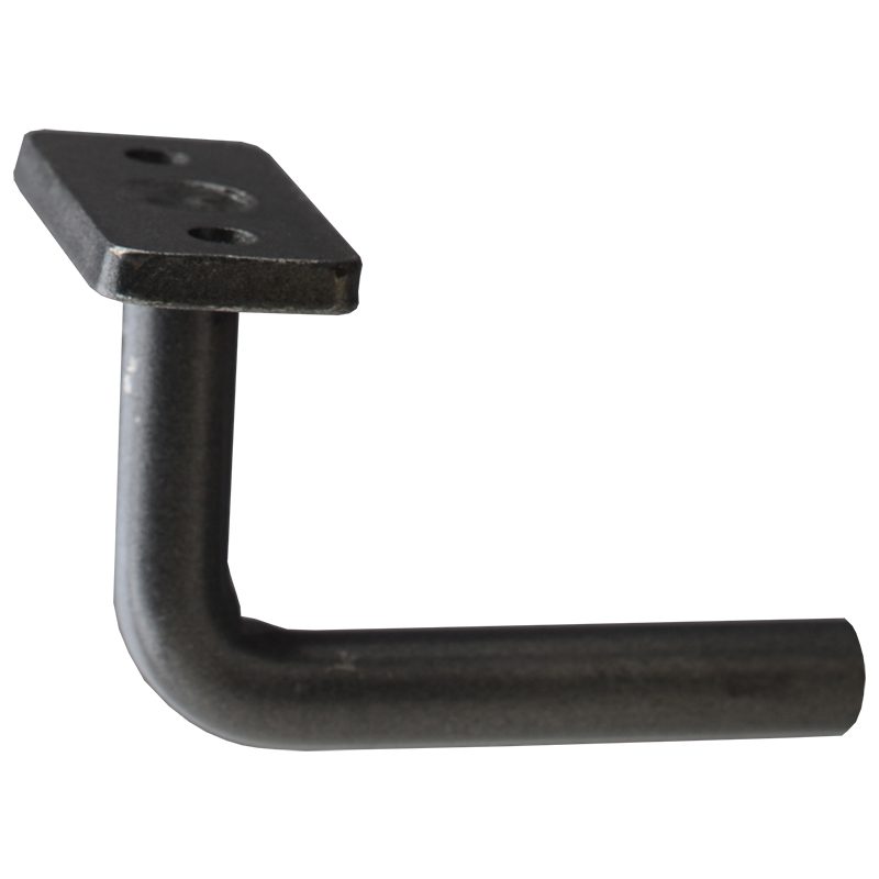 EL314PLATE  3 1/4" RAIL ELBOW WITH PLATE + DRILLED & TAPPED END (BARE)