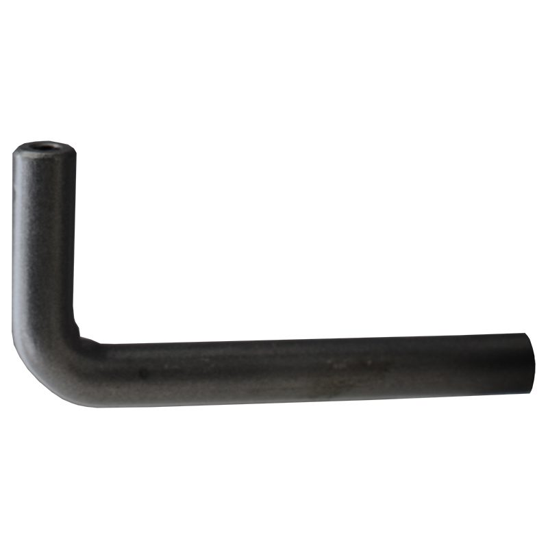 EL418DT  4 1/8" RAIL ELBOW WITH DRILLED & TAPPED ENDS (BARE)