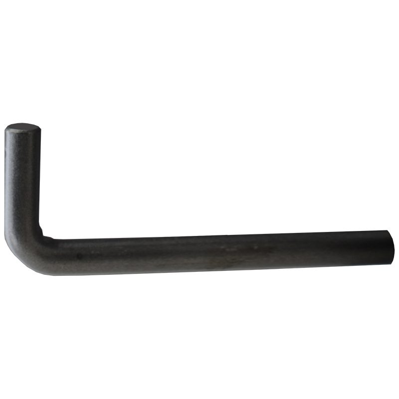 EL6  6" x 2" x 1/2"RD. RAIL ELBOW (BARE)