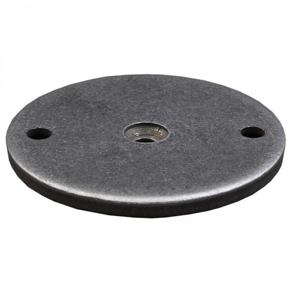 FD331631BARE 3"RD. STEEL FLAT DISC WITH 2 HOLES (BARE)