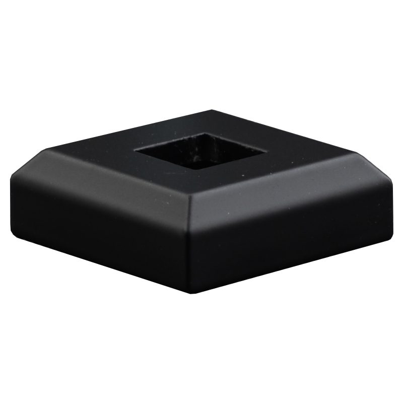 PS1239B 1/2"SQ. ALUMINUM SHOE 39mm W x 1/2"H - SATIN BLACK