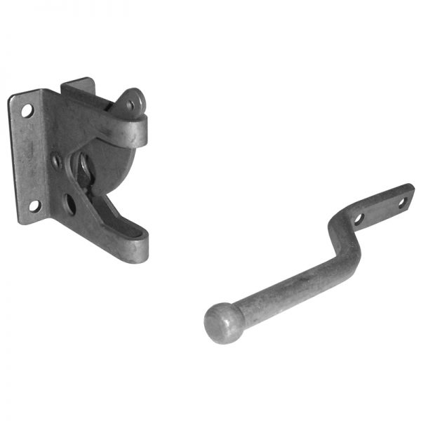 GH101  GRAVITY GATE LATCH WITH HOLES 1 1/2" x 2"
