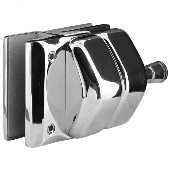 SSPFGL180SSS STAINLESS STEEL LATCH GLASS TO GLASS AT 180° - SATIN FINISH
