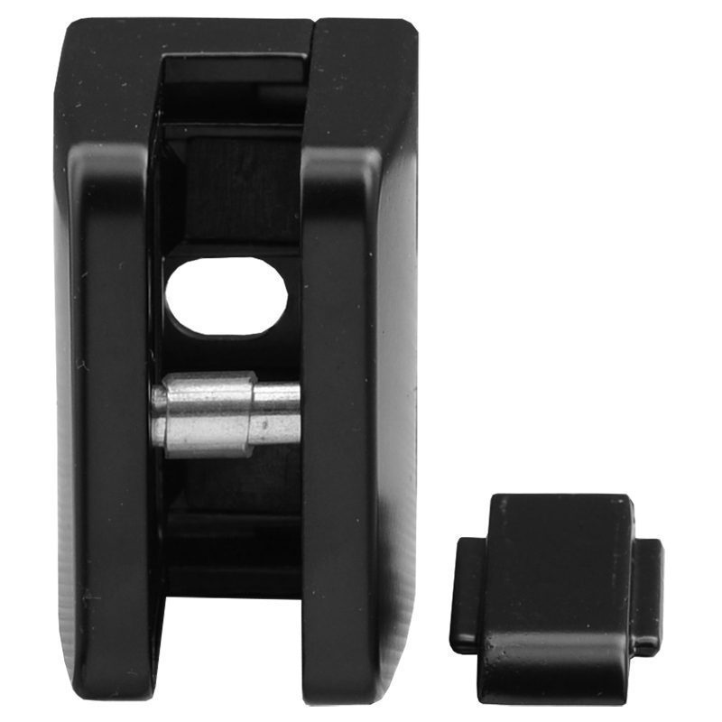 SSGC411XXZMB FLAT BACK LARGE SQUARE GLASS CLIP ZINC - BLACK WITH BOTTOM PLATE  SSGC411XXZMB FLAT BACK LARGE SQUARE GLASS CLIP ZINC - BLACK WITH BOTTOM PLATE