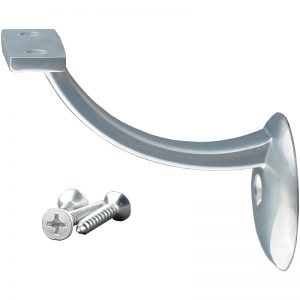 PSBRA312DC 3 1/2" FLAT PRE-FINISHED HANDRAIL BRACKET - DULL CHROME