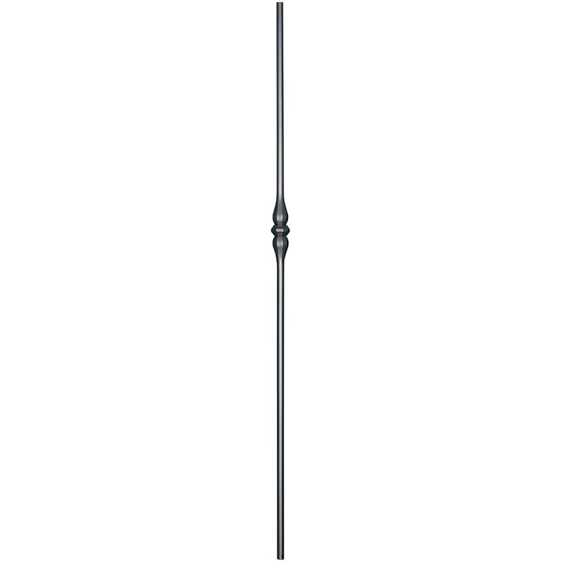 PTR5083PTK  9/16"RD. SINGLE COLLAR TUBULAR PICKET 44" - GUNMETAL PEWTER