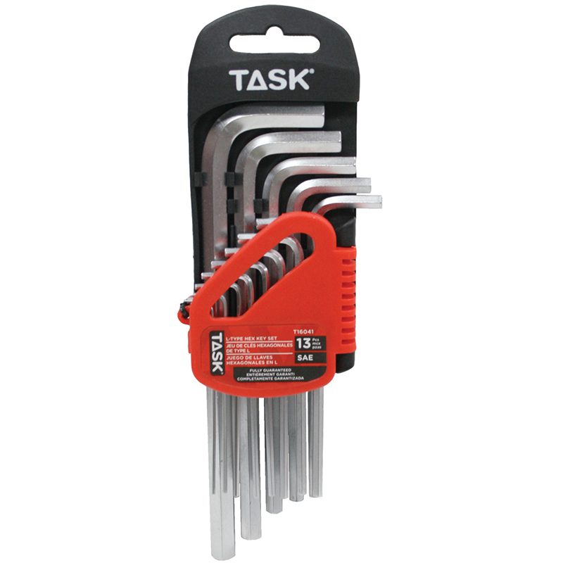 T16041 TASK 13PC SAE LONG L-TYPE HEX KEY SET