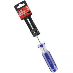 T50402C TASK 3/16" SLOTTED 4" ELITE ACETATE HARD GRIP SCREWDRIVER W/ ELECTRICIAN TIP