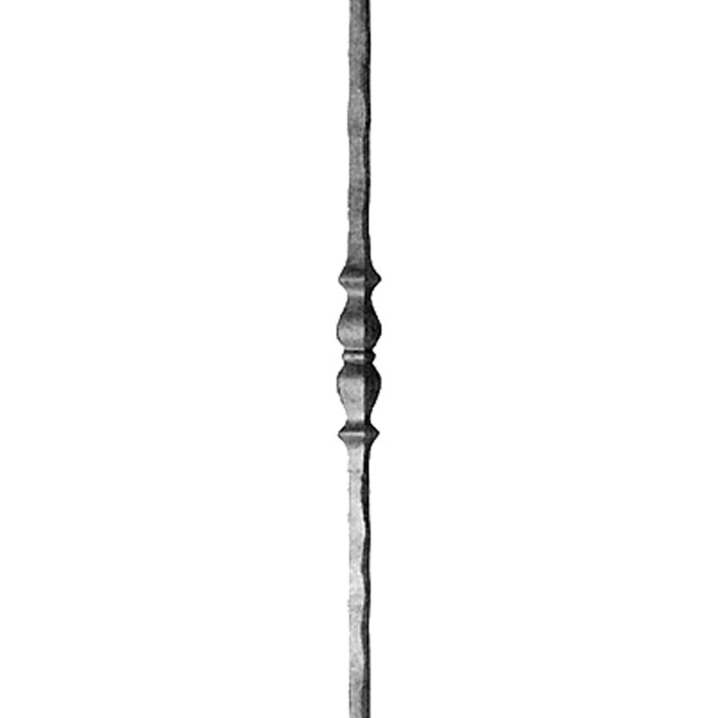 11/17/44  14mm SQ. FORGED PICKET WITH DOUBLE COLLAR 44"