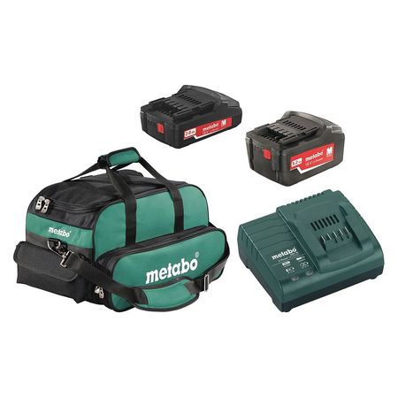 US625596052 METABO ULTRA-M BATTERY PACK AND CHARGER KIT 18V 2.0Ah + 5.2 Ah LITHIUM-ION BATTERY