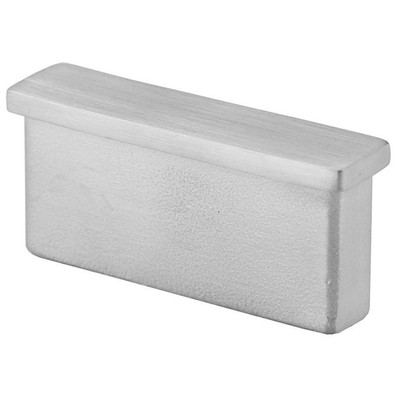 SSEPREC212 RECTANGULAR END CAP FOR 2" x 1/2" TUBING (SS316)