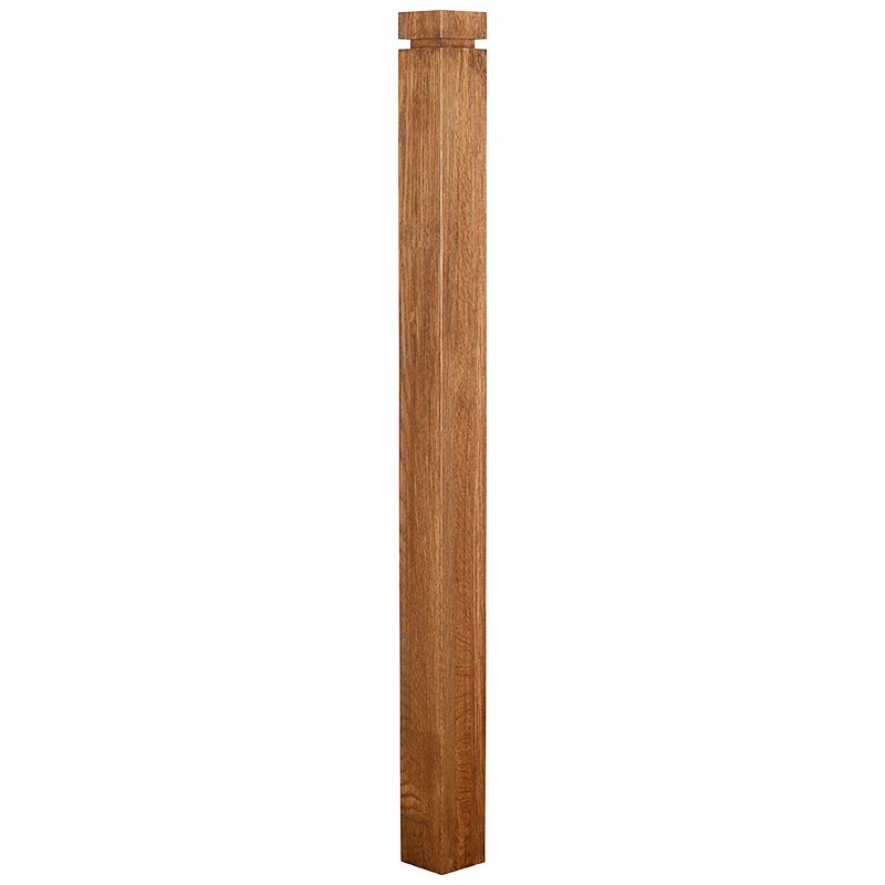 WPM131252  3 1/2"SQ. MODERN WOOD POST (OAK) 52"