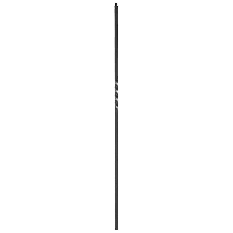 PS658B 1/2"SQ. SINGLE TWIST PICKET 44" - SATIN BLACK