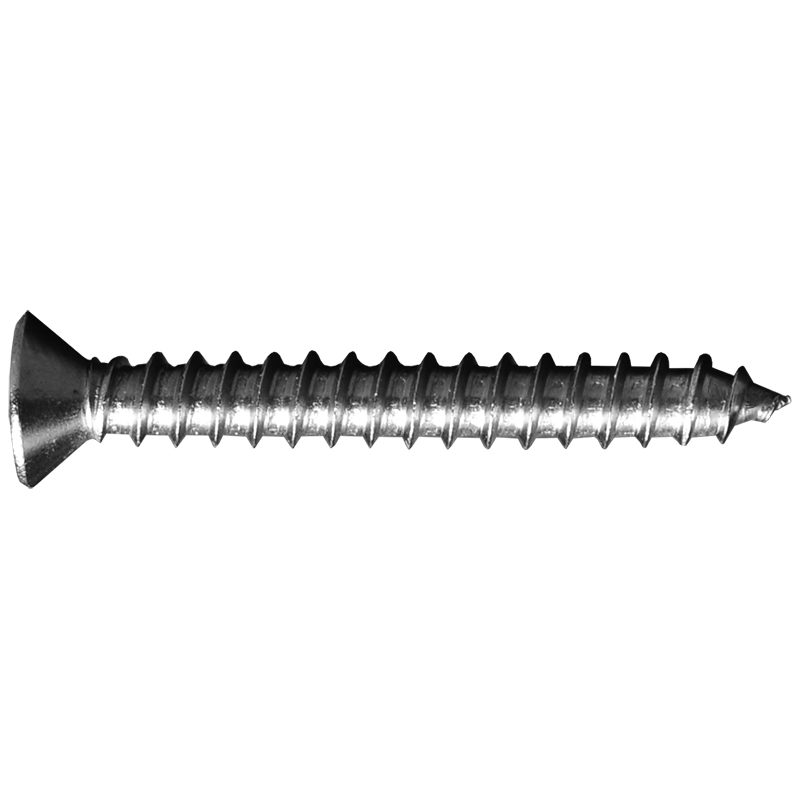 SSFL14X2 #14 x 2" SS304 FLAT WOOD SCREW