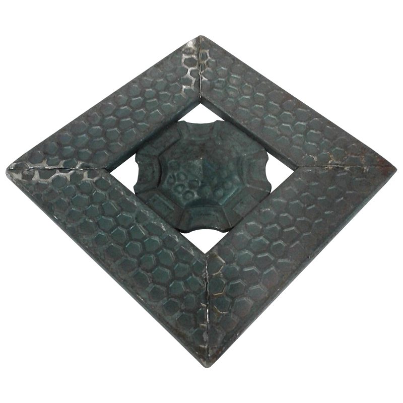 28104-FIA  5/16" FORGED BASE PLATE WITH BORDER 6 1/8" x 6 1/8"