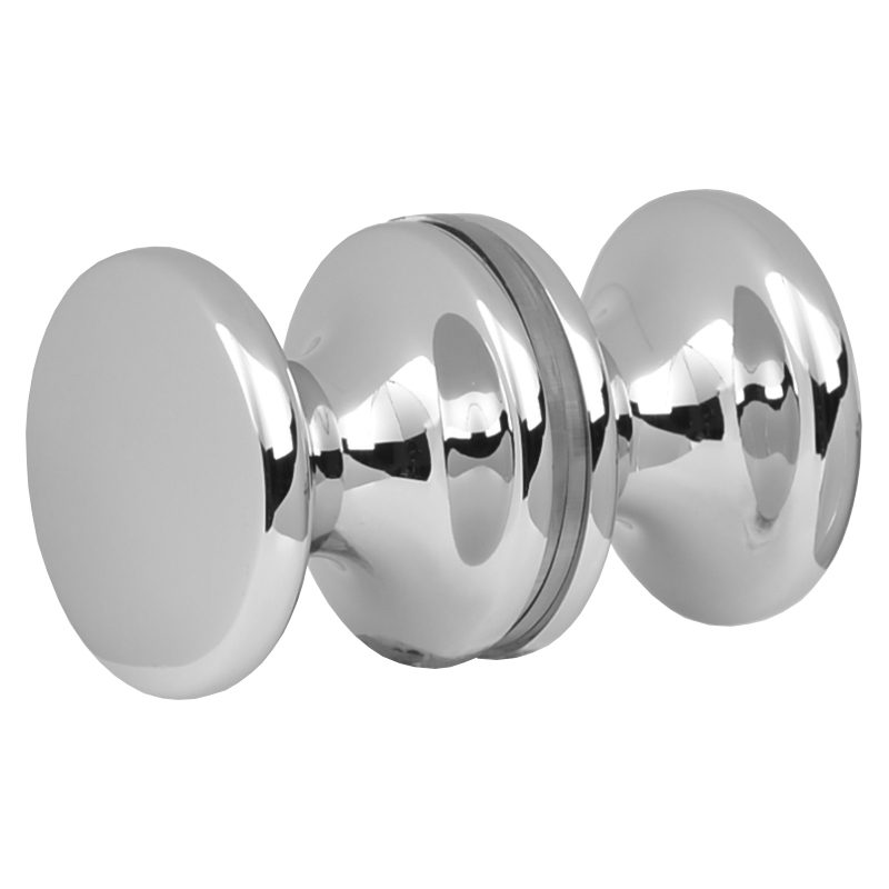 SSSFDK3CP TRADITIONAL ROUND GLASS DOORKNOB 32mm DIA. x 26.5mm - CHROME