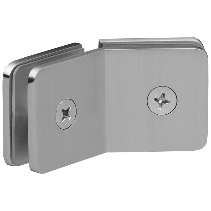 SSSFGC135BN GLASS CONNECTOR FOR GLASS TO GLASS AT 135° - BRUSHED NICKEL SSSFGC135BN GLASS CONNECTOR FOR GLASS TO GLASS AT 135° - BRUSHED NICKEL