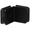 SSSFGC90B GLASS CONNECTOR FOR GLASS TO GLASS AT 90° - SATIN BLACK