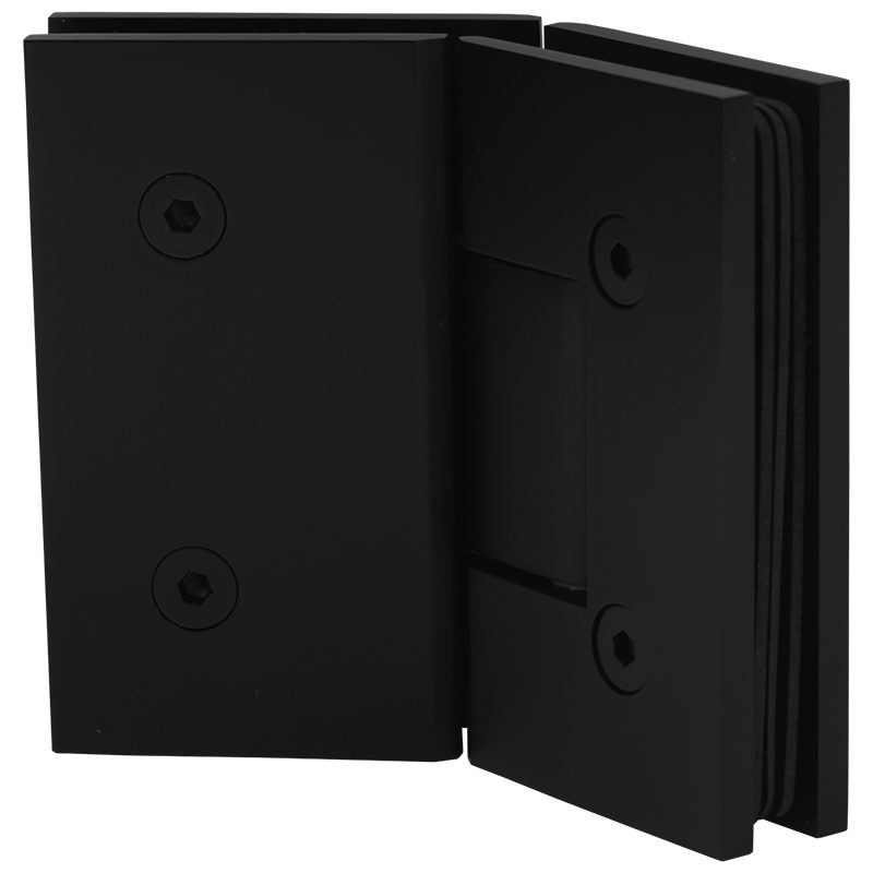 SSSFH135B STANDARD HINGE FOR GLASS TO GLASS AT 135° - SATIN BLACK