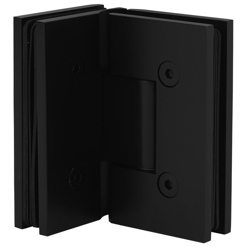 SSSFH90B STANDARD HINGE FOR GLASS TO GLASS AT 90° - SATIN BLACK SSSFH90B STANDARD HINGE FOR GLASS TO GLASS AT 90° - SATIN BLACK
