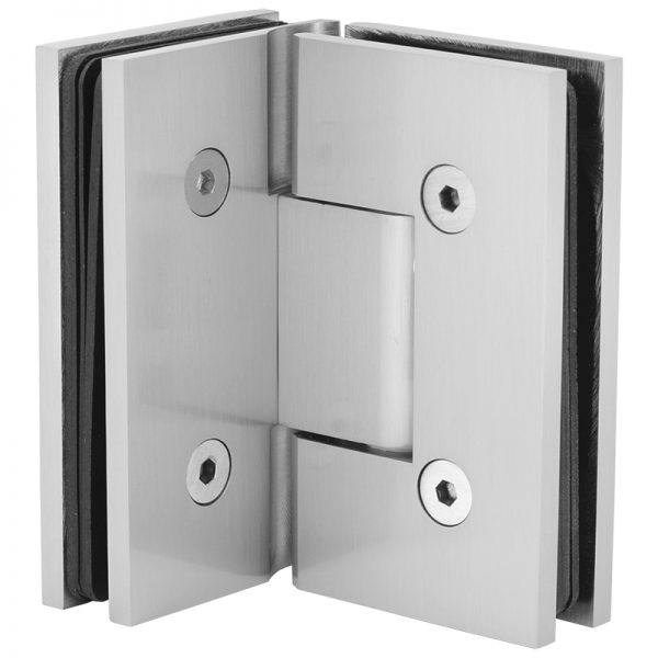 SSSFH90BN STANDARD HINGE FOR GLASS TO GLASS AT 90° - BRUSHED NICKEL