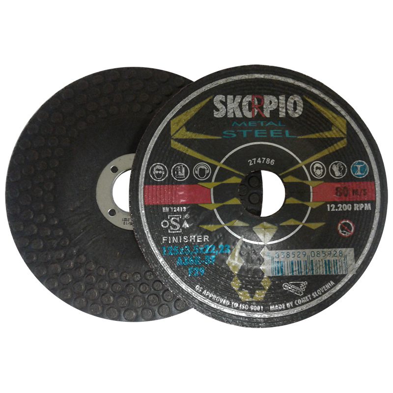 FW518 5" x 1/8" x 7/8" SKORPIO FINISHER WHEEL DEPRESSED