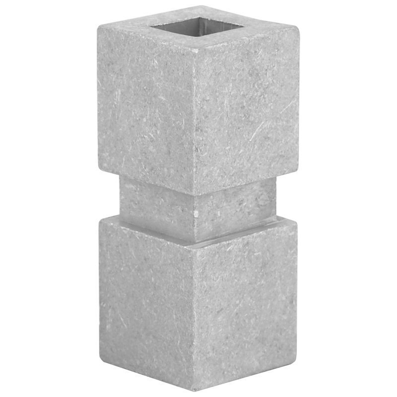 PSMC112 1/2"SQ. ALUMINUM MODERN COLLAR WITH SET SCREW 1 1/8"W x 2 11/16"H