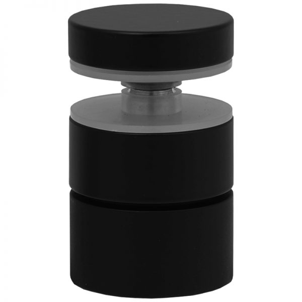SSASF112112B mlevel ADJUSTABLE ROUND STANDOFF FLAT CAP 1 1/2" x 1 1/2" (SS304) - BLACK