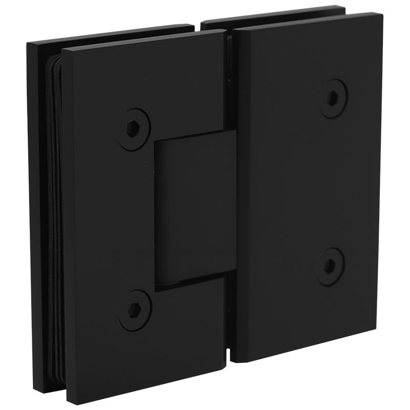 SSSFH180B STANDARD HINGE FOR GLASS TO GLASS AT 180° - SATIN BLACK SSSFH180B STANDARD HINGE FOR GLASS TO GLASS AT 180° - SATIN BLACK